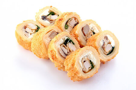 Блинный ролл c курицей в кляре