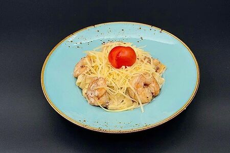 Фетучини с креветкой