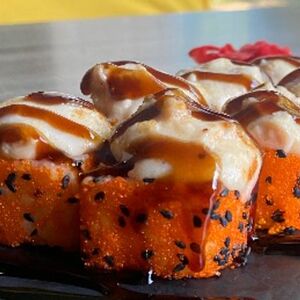 Запеченный с креветкой