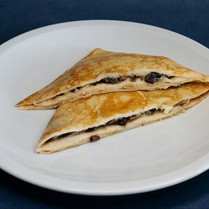 Блинчик с грибами и картошкой