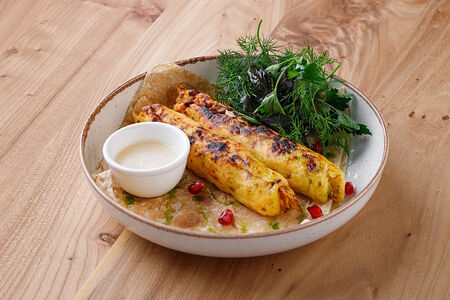 Люля из картофеля со сливочным маслом и миксом зелени