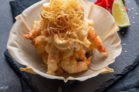 Креветки темпура в кляре