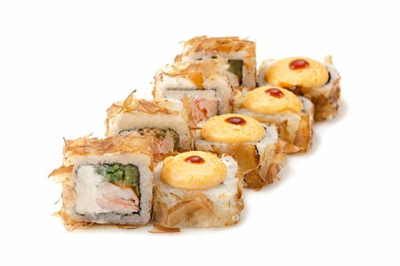 Запечённый ролл Асам с креветкой