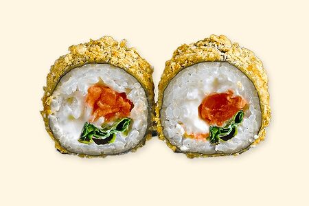 Жареный с лососем