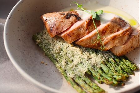 Индейка со спаржей