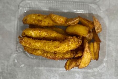 Классические стрипсы с картошкой по-деревенски