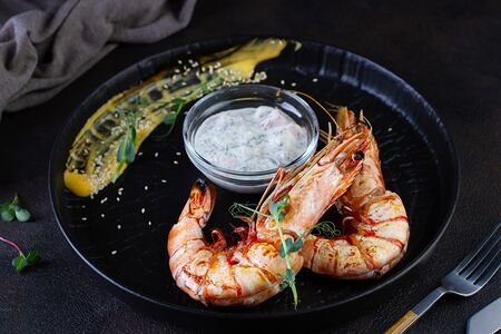 Креветки ELLIPS на гриле