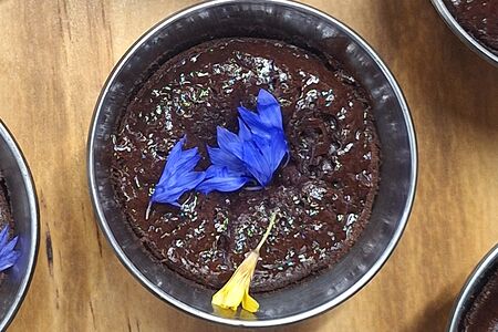 Шоколадный мини-фондан 