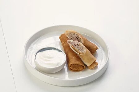 Блины с мясом