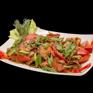 Лапша Wok Соба с курицей