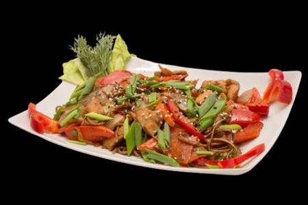 Лапша Wok Соба с курицей