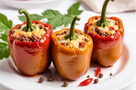 Фаршированный перец с овощами