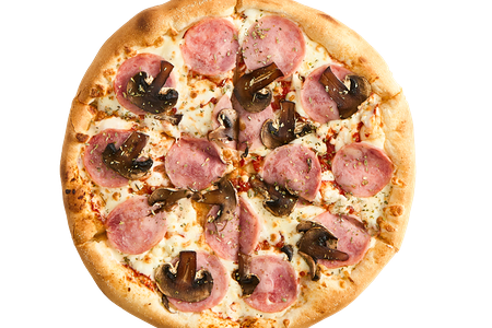 Ветчина и грибы 25 см