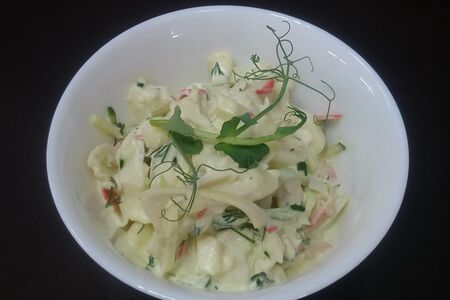 Крабовый салат с кальмаром