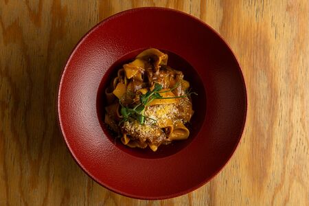 Папарделле с рагу из утки