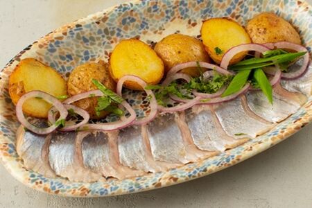 Сельдь с картофелем 