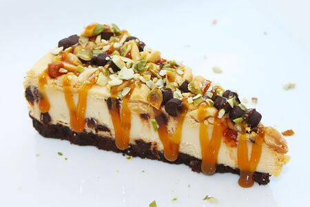 Чизкейк Карамельный с орехами