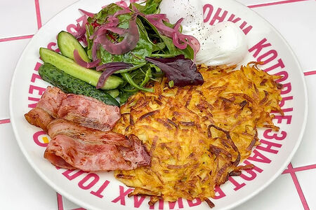 Драники с беконом