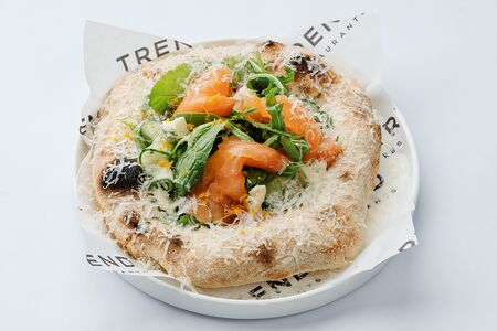 Флэт брэд с лососем 