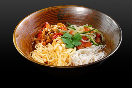 Кукси на холодном курином бульоне