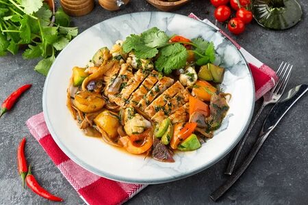 Индейка с овощами