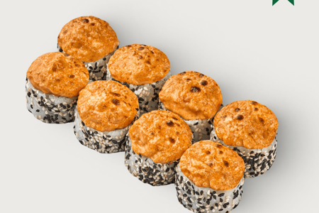 Ролл с крабом и лососем Хит