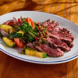 Стейк-салат с мачете