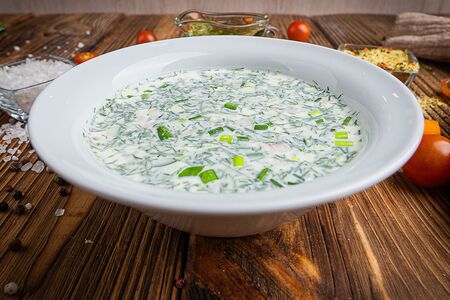 Окрошка на кефире