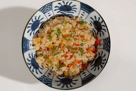 Рис, жаренный с овощами