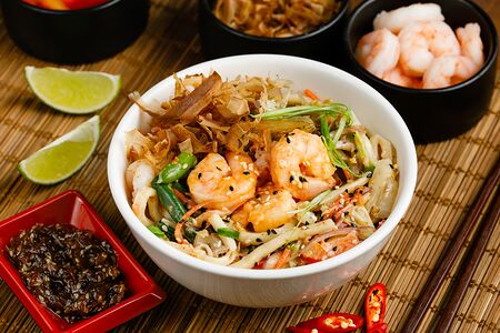 Вок Бонито с креветками