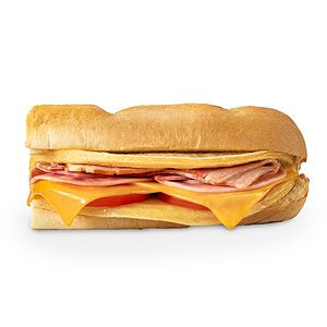 Сэндвич Мега-завтрак с омлетом, ветчиной и беконом 