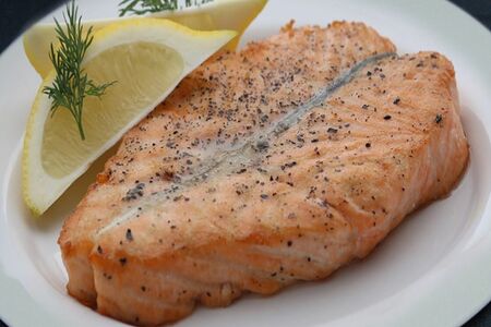 Семга на пару