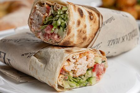 Шаурма с люля-кебабом из говядины