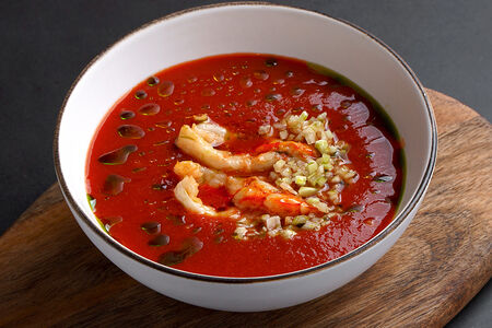 Гаспачо с креветками