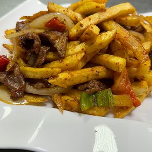 Фри с мясом