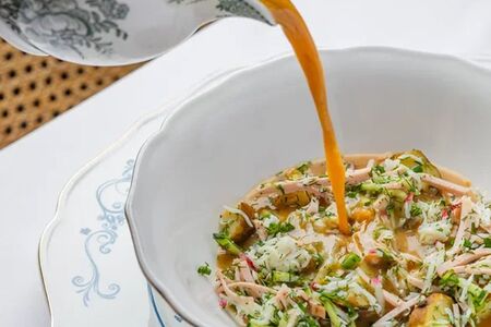 Окрошка с мортаделлой