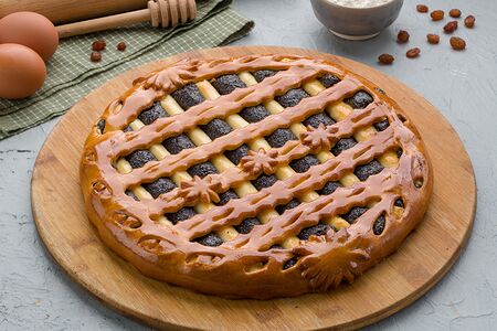 Пирог Праздничный с творогом и киви