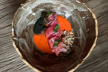 Севиче из тунца с арбузом