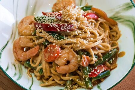 WOK с Креветками