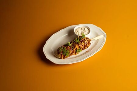 Корн-дог с азиатским соусом