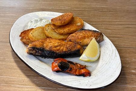 Сет №7 с шашлыком из семги и овощей