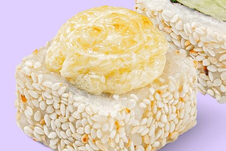 Запечённый с креветкой