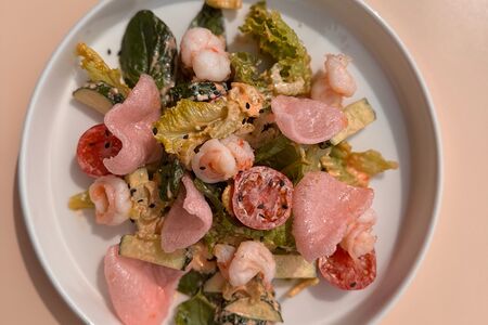 Салат креветка-кимчи