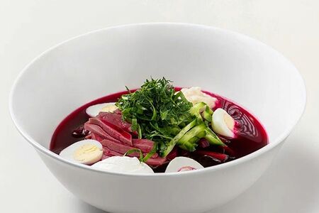 Свекольник с пастрами из утки