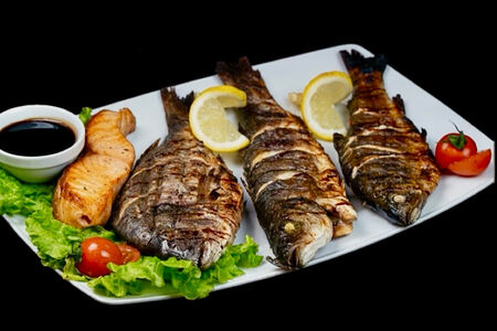 Ассорти из рыбы на углях №1