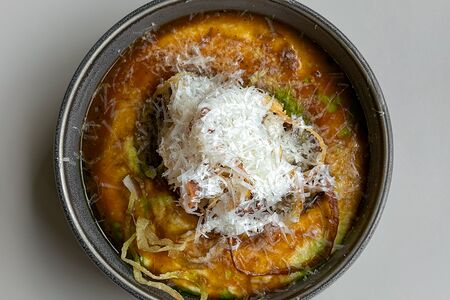 Говяжьи щеки с полентой