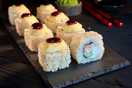 Запеченный с лососем