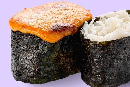 Краб гункан запечённый