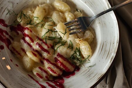 Ньокки с сырным соусом