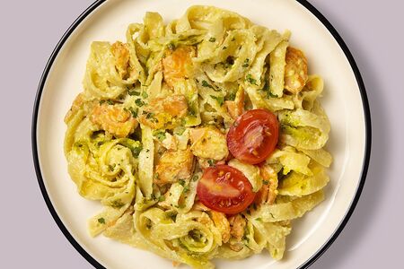 Паста с лососем